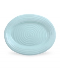 From celebrated chef and writer, Sophie Conran, comes incredibly durable dinnerware for every step of the meal, from oven to table. A ribbed texture gives this oval platter the charming look of traditional hand-thrown pottery. From celebrated chef and writer, Sophie Conran, comes incredibly durable dinnerware for every step of the meal, from oven to table. A ribbed texture gives this oval platter the charming look of traditional hand-thrown pottery.