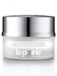 Repairs, retexturizes, replenishes. Part of the next generation of high performance anti-aging creams that are formulated with a cocktail of exfoliants, repair agents and wrinkle reducers to renew surface skin. 1.4 oz. Repairs, retexturizes, replenishes. Part of the next generation of high performance anti-aging creams that are formulated with a cocktail of exfoliants, repair agents and wrinkle reducers to renew surface skin. 1.4 oz.