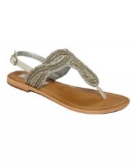 Live like a princess. Coated with sparkling beads, the Shiekk sandals by Steve Madden are an essential for beach days and glamorous getaways alike. Live like a princess. Coated with sparkling beads, the Shiekk sandals by Steve Madden are an essential for beach days and glamorous getaways alike.
