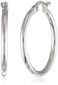 Duragold 14k White Gold Hoop Earrings Duragold 14k White Gold Hoop Earrings