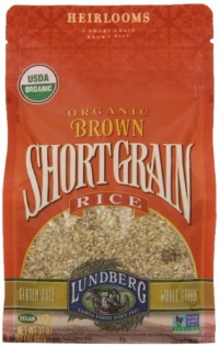 Lundberg Organic Short Grain Brown Rice, 32-Ounce (Pack of 6)