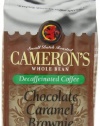 Cameron's Chocolate Caramel Brownie Whole Bean Decaf Coffee, 12-Ounce Bags (Pack of 3)