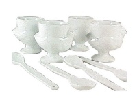 RSVP 8 Piece Egg Cup & Spoon Set RSVP 8 Piece Egg Cup & Spoon Set