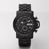 Fossil Jake Plated Stainless Steel Watch - Black Fossil Jake Plated Stainless Steel Watch - Black