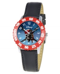 Make sure your kids arrrrrrrive on time with some help from this fun Time Teacher watch from Disney. Featuring a Pirates of the Caribbean graphic at the face, the hour and minute hands are clearly labeled for easy reading. Make sure your kids arrrrrrrive on time with some help from this fun Time Teacher watch from Disney. Featuring a Pirates of the Caribbean graphic at the face, the hour and minute hands are clearly labeled for easy reading.