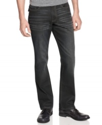 Temper your weekend wardrobe with your new standard: dark-wash jeans from Kenneth Cole Reaction. Temper your weekend wardrobe with your new standard: dark-wash jeans from Kenneth Cole Reaction.