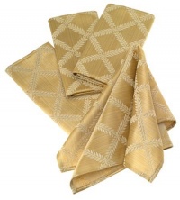 Lenox Laurel Leaf Napkins, Golden Sage, Set of 4 Lenox Laurel Leaf Napkins, Golden Sage, Set of 4