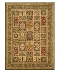 For decor that demands attention. This Safavieh area rug features an intricate patchwork pattern that encapsulates the beauty and detail of time-honored Persian designs. Highlighted in welcoming green tones and crafted from soft polypropylene, this rug radiates timeless allure with the added convenience of easy-care construction. For decor that demands attention. This Safavieh area rug features an intricate patchwork pattern that encapsulates the beauty and detail of time-honored Persian designs. Highlighted in welcoming green tones and crafted from soft polypropylene, this rug radiates timeless allure with the added convenience of easy-care construction.
