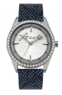 FCUK Women's FC1061SSBL Blue Snake Pattern Leather Strap Stainless Steel Round Case Czech Crystals Watch FCUK Women's FC1061SSBL Blue Snake Pattern Leather Strap Stainless Steel Round Case Czech Crystals Watch
