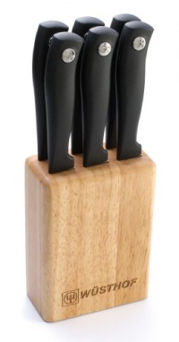 Wusthof Silverpoint II 6-Piece Steak-Knife Set with Block Wusthof Silverpoint II 6-Piece Steak-Knife Set with Block