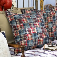 Lauren University by Ralph Lauren Bedding Layne Madras Plaid EURO Sham Lauren University by Ralph Lauren Bedding Layne Madras Plaid EURO Sham