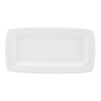 Decorated on the perimeter with a twist design that's reminiscent of nautical ropes, this sandwich platter offers simple elegance and modern appeal for all your presentations. Decorated on the perimeter with a twist design that's reminiscent of nautical ropes, this sandwich platter offers simple elegance and modern appeal for all your presentations.