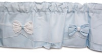 Baby Doll Bedding Regal Pique Window Valance, Blue Baby Doll Bedding Regal Pique Window Valance, Blue
