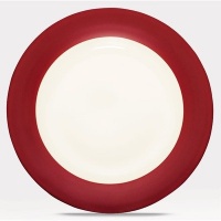 Noritake Colorwave Raspberry Rim Round Platter