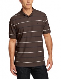 Nautica Men's FCA Striped Deck Short Sleeve Polo Shirt Nautica Men's FCA Striped Deck Short Sleeve Polo Shirt
