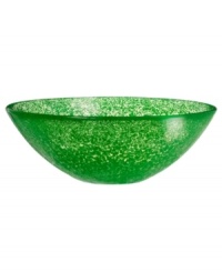 Speckled with a crisp shade of green, the Tellus crystal bowl is a vibrant centerpiece for a dining room or coffee table. In a generous size for holding whole fruits or other goodies, it's as functional as it is beautiful. Designed by Anna Ehrner. Speckled with a crisp shade of green, the Tellus crystal bowl is a vibrant centerpiece for a dining room or coffee table. In a generous size for holding whole fruits or other goodies, it's as functional as it is beautiful. Designed by Anna Ehrner.