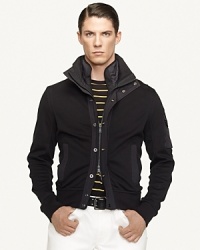 Ralph Lauren Black Label Cotton Interlock Mockneck Jacket Ralph Lauren Black Label Cotton Interlock Mockneck Jacket