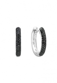 Effy Jewlery Cavier Black Diamond 14K White Gold Earrings, .72 TCW Effy Jewlery Cavier Black Diamond 14K White Gold Earrings, .72 TCW