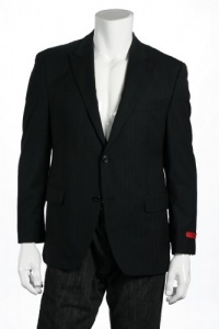 Alfani Red Black & Dark Gray Pinstripe Wool LS 2 Button Sport Coat Alfani Red Black & Dark Gray Pinstripe Wool LS 2 Button Sport Coat