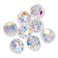 Swarovski Crystal Round 5000 8mm CRYSTAL AB Beads (8) 545002 Swarovski Crystal Round 5000 8mm CRYSTAL AB Beads (8) 545002