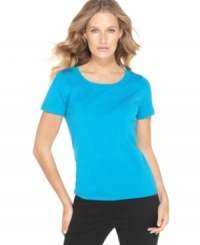 Simply perfect: August Silk's classic scoopneck sweater features a silk-blend fabric for the softest feel! The affordable price makes this piece a must-have. Simply perfect: August Silk's classic scoopneck sweater features a silk-blend fabric for the softest feel! The affordable price makes this piece a must-have.