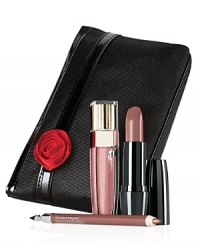 Create your most perfect lip look with this lip essentials collection. Featuring Color Design Sensation Effects Lipstick for high-potency color, La Laque Fever for high-lacquered shine and Le Lipstique lip liner, all packaged together in a signature cosmetics bag to carry your makeup in style.Set includes: Color Fever Gloss in Heatstroke, Le Lipstique in Natural Sheer, Color Design Lipstick in Trendy Mauve and a cosmetics bag. Create your most perfect lip look with this lip essentials collection. Featuring Color Design Sensation Effects Lipstick for high-potency color, La Laque Fever for high-lacquered shine and Le Lipstique lip liner, all packaged together in a signature cosmetics bag to carry your makeup in style.Set includes: Color Fever Gloss in Heatstroke, Le Lipstique in Natural Sheer, Color Design Lipstick in Trendy Mauve and a cosmetics bag.