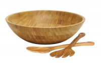 Lipper International Bamboo Salad Bowl with Salad Servers Lipper International Bamboo Salad Bowl with Salad Servers