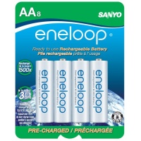 eneloop 2000 mAh typical, 1900 mAh minimum, 1500 cycle, 8 pack AA, Ni-MH Pre-Charged Rechargeable Batteries eneloop 2000 mAh typical, 1900 mAh minimum, 1500 cycle, 8 pack AA, Ni-MH Pre-Charged Rechargeable Batteries