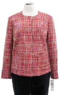 Jones New York Women's Snap Jacket, Multi, 18 Jones New York Women's Snap Jacket, Multi, 18