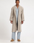 An evening and morning essential you'll never want to be without, crafted in an exceptionally lofty knit with a cozy shawl collar and oversized pockets. OpenfrontShawl collarWaist patch pocketsAbout 48 from shoulder to hemCottonMachine washImportedShawl collar