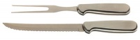 Ginsu International Traditions 2-Piece Stainless Steel Carving Set Ginsu International Traditions 2-Piece Stainless Steel Carving Set