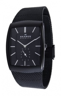 Skagen Men's 915XLBSB Steel Matte Textured Mesh Accents Watch Skagen Men's 915XLBSB Steel Matte Textured Mesh Accents Watch