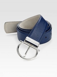 Complement your pulled-together look with this bold addition of color, crafted from pebbled calfskin leather, for a sharp, sophisticated finish.LeatherAbout 1½ wideMade in Italy Complement your pulled-together look with this bold addition of color, crafted from pebbled calfskin leather, for a sharp, sophisticated finish.LeatherAbout 1½ wideMade in Italy