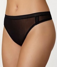 OnGossamer Women's Mesh Hi Cut Thong OnGossamer Women's Mesh Hi Cut Thong