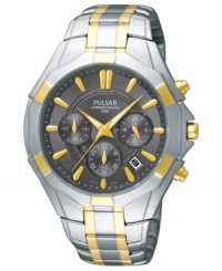 Make record time at work or at play with this accurate chronograph watch from Pulsar. Make record time at work or at play with this accurate chronograph watch from Pulsar.