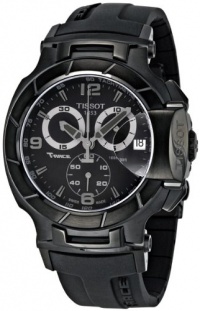 Tissot Men's T0484173705700 T-Race Black Chronograph Dial Black Rubber Strap Watch Tissot Men's T0484173705700 T-Race Black Chronograph Dial Black Rubber Strap Watch