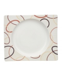 This gracefully elongated salad plate features a rounded center for geometric contrast. With sleek, artful shapes, the New Wave Ethno dinnerware and dishes collection from Villeroy & Boch helps make any meal extraordinary. This gracefully elongated salad plate features a rounded center for geometric contrast. With sleek, artful shapes, the New Wave Ethno dinnerware and dishes collection from Villeroy & Boch helps make any meal extraordinary.