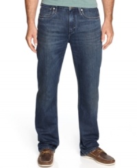 Chilly tropical nights call for some covered-up style. These slightly-faded jeans from Tommy Bahama give your casual look some length. Chilly tropical nights call for some covered-up style. These slightly-faded jeans from Tommy Bahama give your casual look some length.