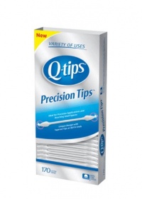 QTips Cotton Swabs, Precision Tip, 170 Count (Pack of 3) QTips Cotton Swabs, Precision Tip, 170 Count (Pack of 3)