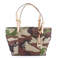 Michael Kors Jet Set Top Zip Camouflage Tote