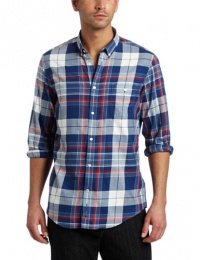 Ben Sherman Men's Laundered Large Scale Twill Check Long Sleeve Woven Shirt Ben Sherman Men's Laundered Large Scale Twill Check Long Sleeve Woven Shirt