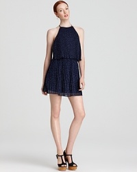 DV Dolce Vita makes astral projections with this star-dazzled pleated dress. The halter neck, loose-fit top and above-the-knee length make it summer-party perfect, day or night. DV Dolce Vita makes astral projections with this star-dazzled pleated dress. The halter neck, loose-fit top and above-the-knee length make it summer-party perfect, day or night.