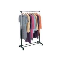 ROLLING adjustable GARMENT rack CLOTHES hanging (adjusts from 32 to 60 in height) ROLLING adjustable GARMENT rack CLOTHES hanging (adjusts from 32 to 60 in height)