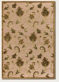 Couristan 1227/0130 PAVE Petal Vine 90-Inch by 134-Inch Chenille Area Rug, Ivory/Antique Gold Couristan 1227/0130 PAVE Petal Vine 90-Inch by 134-Inch Chenille Area Rug, Ivory/Antique Gold