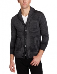 Marc Ecko Cut & Sew Men's Burnout Fleece Cardigan Marc Ecko Cut & Sew Men's Burnout Fleece Cardigan