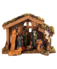 Adorning onlookers peer at the new born Baby Jesus in this Ethnic nativity scene, perfect for anywhere in the home to remind friends and family of the true miracle of Christmas. Adorning onlookers peer at the new born Baby Jesus in this Ethnic nativity scene, perfect for anywhere in the home to remind friends and family of the true miracle of Christmas.