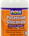 Now Foods Potassium Gluconate Pure Powder, 1-pound