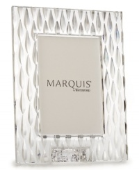 Rain and shine. Glistening crystal raindrops suspended in the Marquis by Waterford picture frame make your happiest memories shine brighter than ever. Rain and shine. Glistening crystal raindrops suspended in the Marquis by Waterford picture frame make your happiest memories shine brighter than ever.