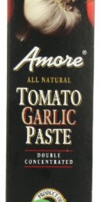 Amore Tomato Paste, Garlic, 4.5 Ounce Amore Tomato Paste, Garlic, 4.5 Ounce