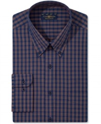 Let your presence be known around the office with eye-catching tartan plaid from Club Room. Let your presence be known around the office with eye-catching tartan plaid from Club Room.